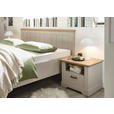 BETT 180/200 cm  in Champagner, Eiche Artisan  - Champagner/Eiche Artisan, LIFESTYLE, Holzwerkstoff (180/200cm) - Landscape