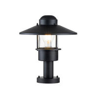 POLLERLEUCHTE Klampenborg 27.5/31.8 cm   - Schwarz, KONVENTIONELL, Glas/Metall (27.5/31.8cm) - Elstead Lighting