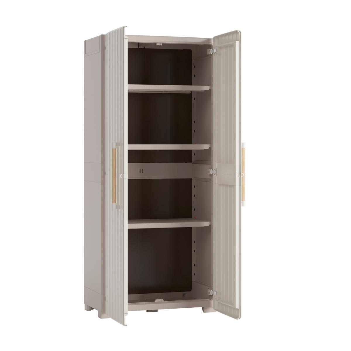 MEHRZWECKSCHRANK 80/180/45 cm  in Sandfarben, Beige  - Sandfarben/Beige, Basics, Kunststoff (80/180/45cm) - MID.YOU