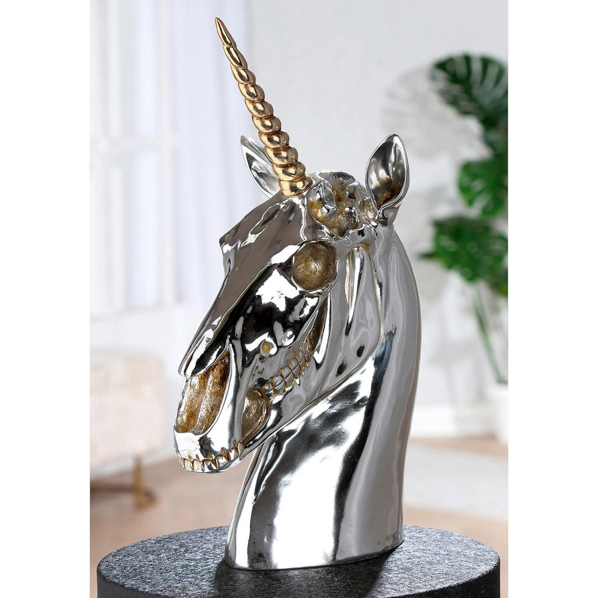 DEKOEINHORN - Silberfarben, Basics, Kunststoff (29/47,5/19cm)