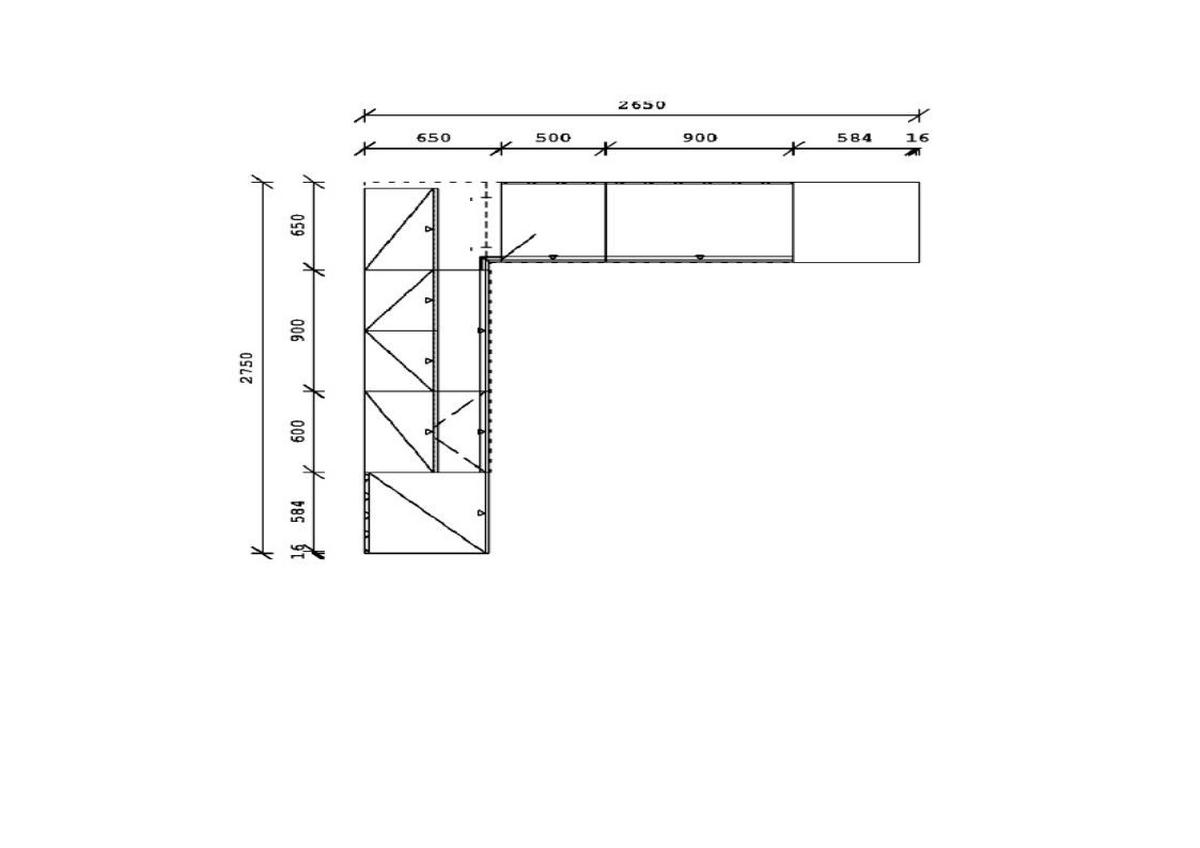 ECKKÜCHE 265/275 cm  in Weiß, Eichefarben  - Edelstahlfarben/Eichefarben, Basics, Holzwerkstoff/Metall (265/275cm) - Venda