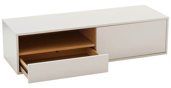 LOWBOARD  in 120/30/40 cm  - Eichefarben/Weiß, Design, Holzwerkstoff (120/30/40cm) - Xora