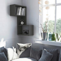 WANDBOARD67/82/47 cm Anthrazit  - Anthrazit, Design, Holzwerkstoff (67/82/47cm) - Livetastic