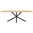 ESSTISCH in Holz 220/100/78 cm   - Eichefarben/Anthrazit, Design, Holz/Metall (220/100/78cm) - Johann Jakob