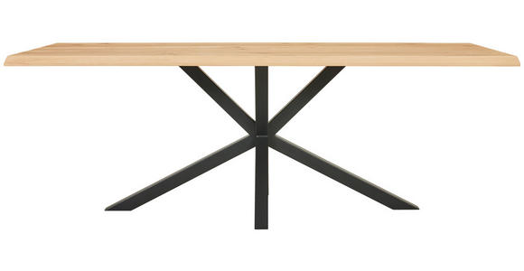ESSTISCH in Holz 220/100/78 cm   - Eichefarben/Anthrazit, Design, Holz/Metall (220/100/78cm) - Johann Jakob