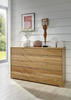 KOMMODE 141/86/43 cm Eiche teilmassiv  - Chromfarben/Eichefarben, Design, Holz/Metall (141/86/43cm) - Dieter Knoll