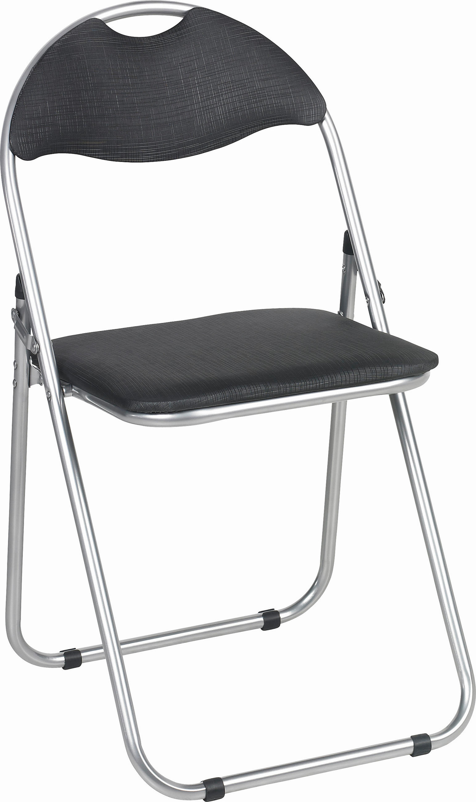 Carryhome SKLÁDACÍ ŽIDLE, černá, barvy hliníku