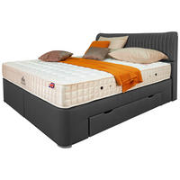 POSTELJA BOXSPRING   x  , tekstil siva  - siva, Moderno, tekstil (180/200cm) - Esposa