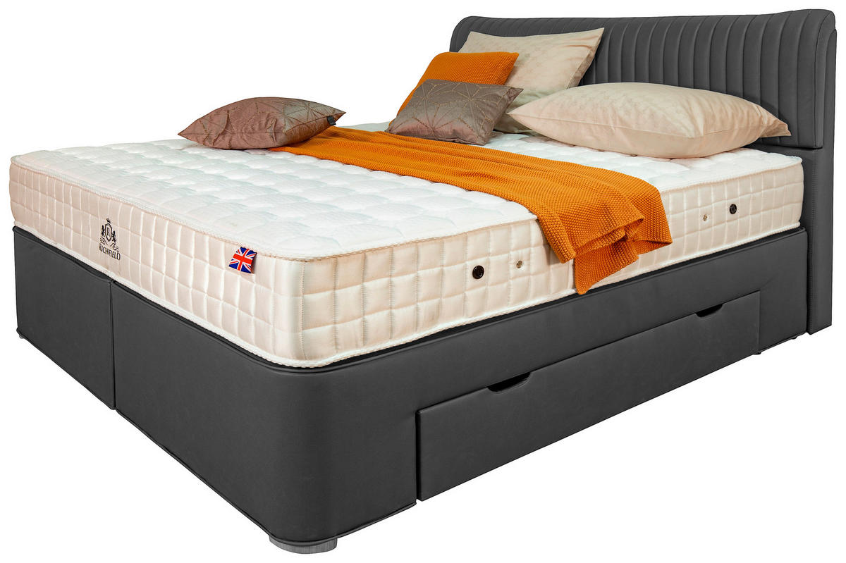 POSTELJA BOXSPRING   x  , tekstil siva  - siva, Moderno, tekstil (180/200cm) - Esposa