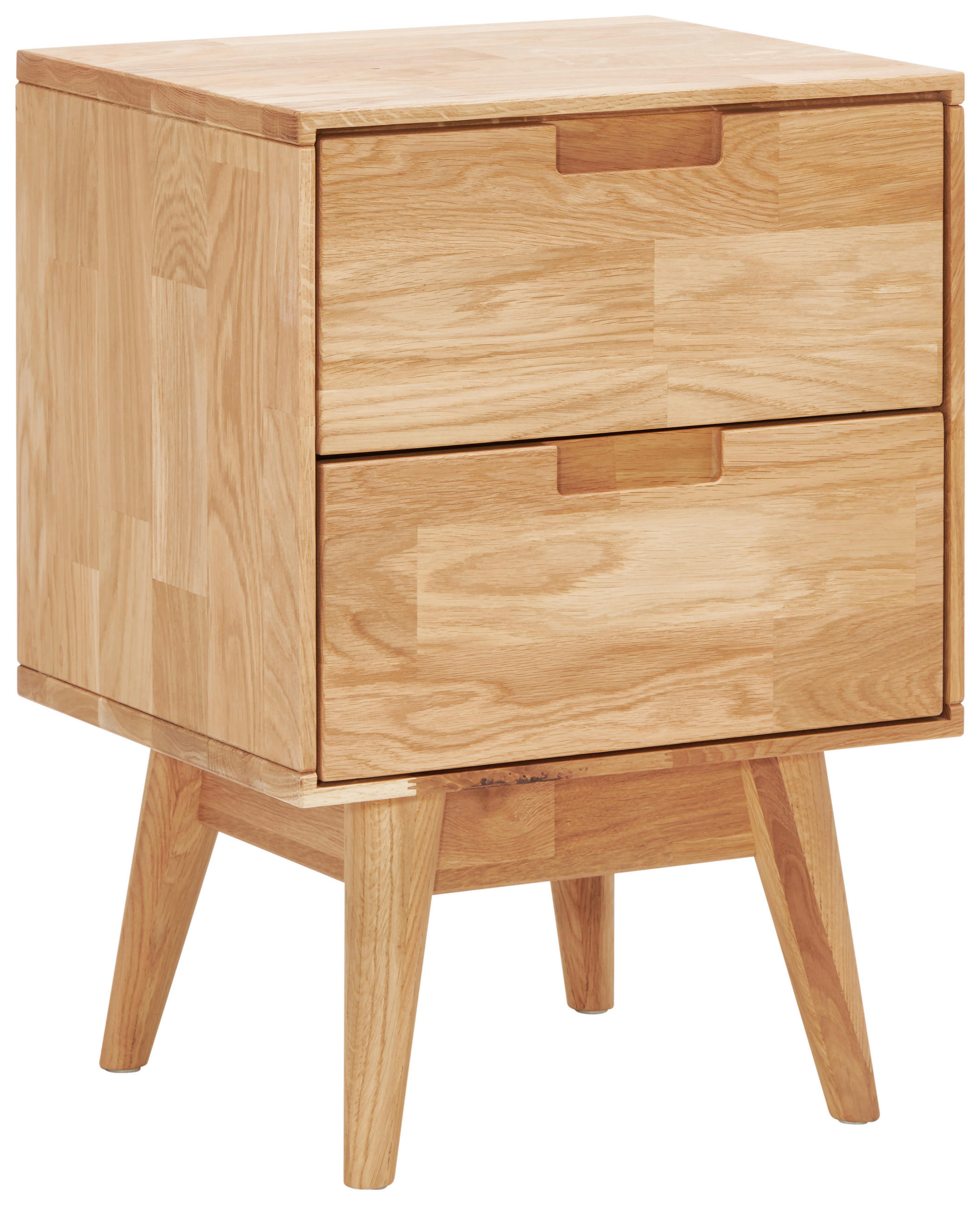 NACHTKÄSTCHEN in massiv Wildeiche Eichefarben  - Eichefarben, Natur, Holz (40/55,7/35cm) - Livetastic