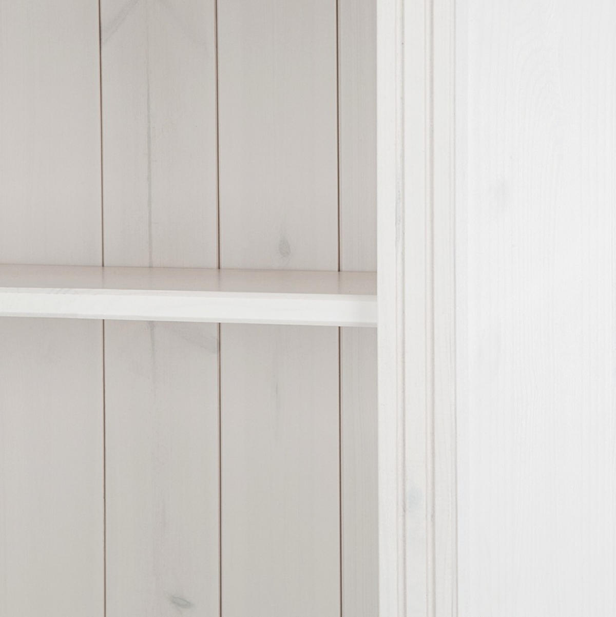 BÜCHERWAND Kiefer massiv Weiß, Honig  - Weiß/Honig, Design, Holz (74/223/37cm) - Livetastic