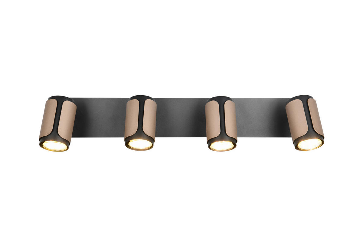 STRAHLER 56/16/12 cm   - Schwarz/Braun, Basics, Metall (56/16/12cm) - Trio Leuchten