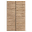 SCHWEBETÜRENSCHRANK  in Sonoma Eiche  - Sonoma Eiche, Design, Holzwerkstoff/Kunststoff (137/223/68cm) - Novel