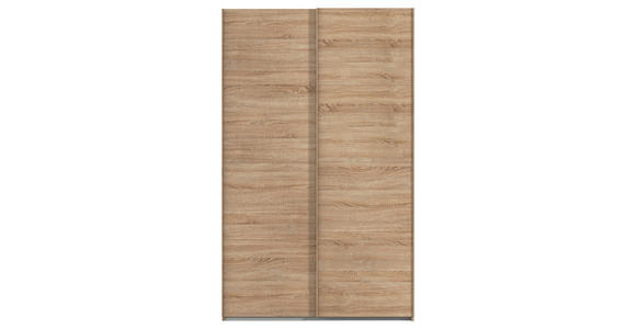 SCHWEBETÜRENSCHRANK  in Sonoma Eiche  - Sonoma Eiche, Design, Holzwerkstoff/Kunststoff (137/223/68cm) - Novel