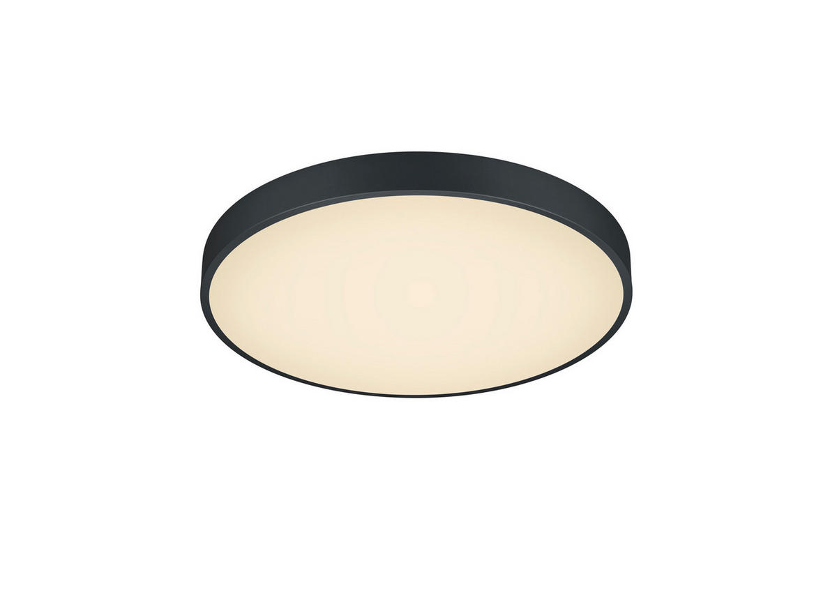 LED-DECKENLEUCHTE  49,5/6,5 cm    - Weiss/Schwarz, Basics, Kunststoff/Metall (49,5/6,5cm) - Trio Leuchten