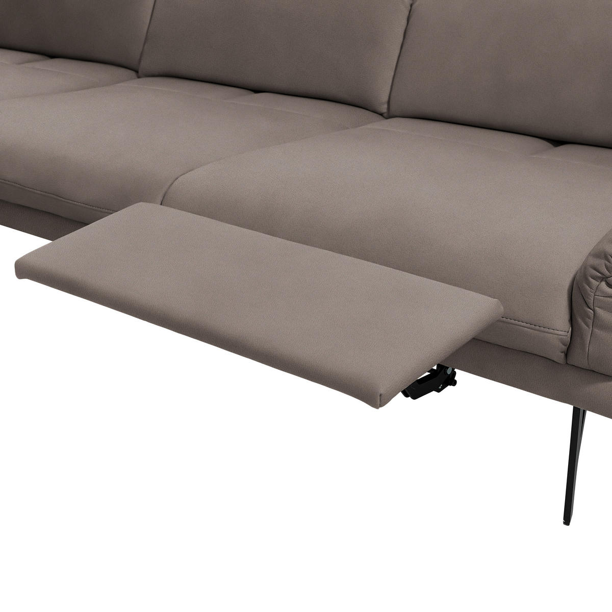 ECKSOFA in Echtleder Fango  173/308 cm  - Fango/Anthrazit, Design, Leder/Metall (173/308cm) - Joop!