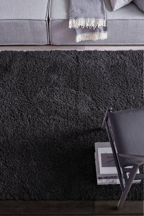 HOCHFLORTEPPICH 67/130 cm Savage Anthrazit  - Anthrazit, KONVENTIONELL, Textil (67/130cm) - Schöner Wohnen