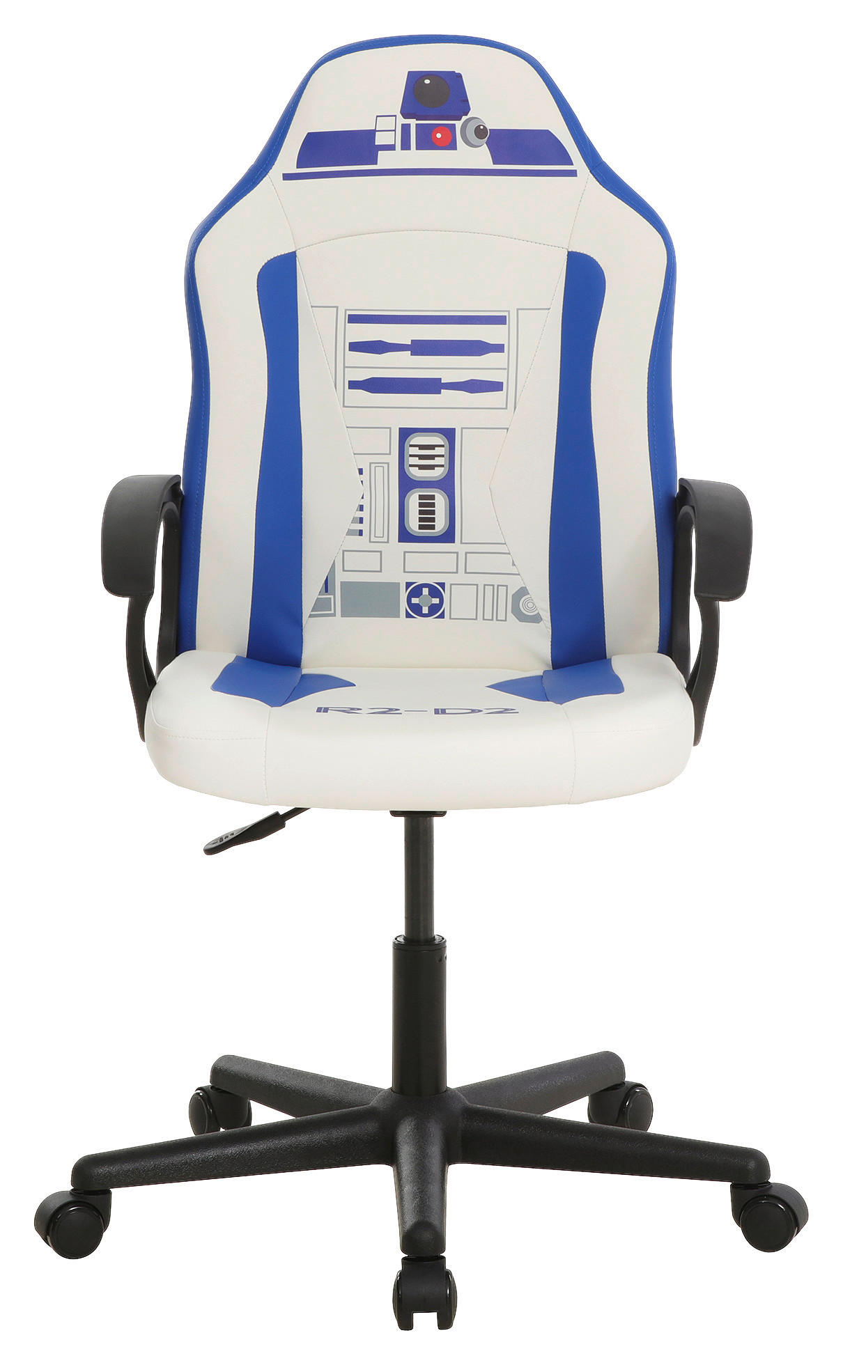 GAMINGSTUHL Blau, Weiß Kunststoff, Textil   - Blau/Schwarz, Design, Kunststoff/Textil (60/98,5-108/63,6cm) - Star Wars