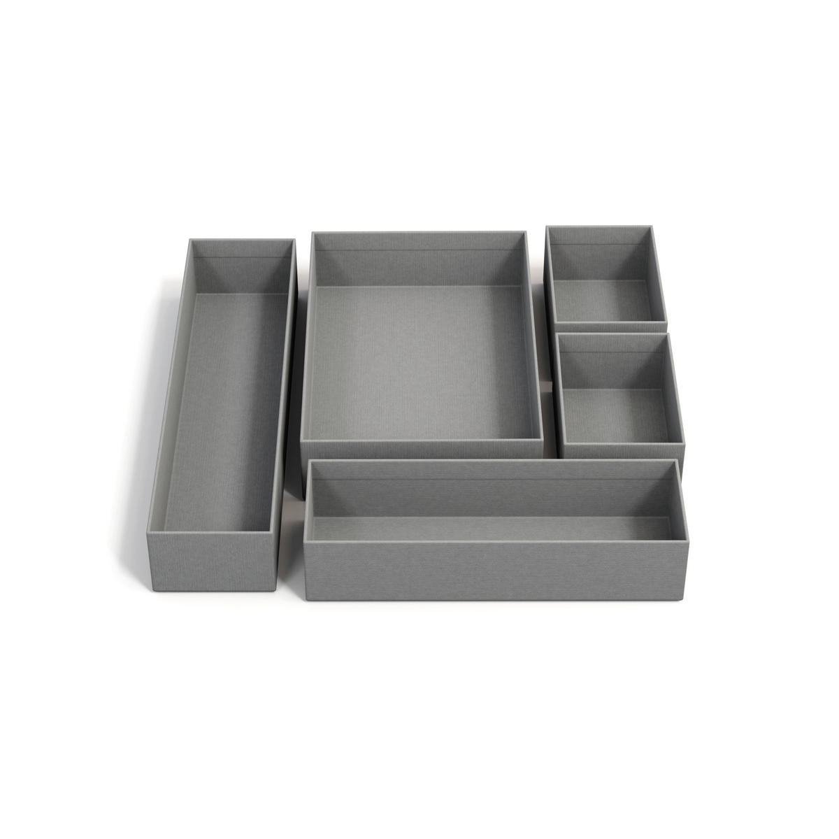 SCHUBLADENBOX 30/30/5 cm  - Grau, Basics, Karton/Papier (30/30/5cm)