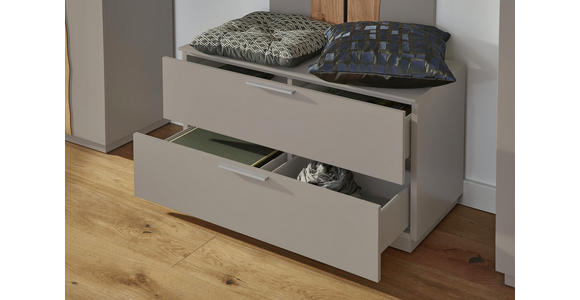 GARDEROBENBANK Fango, Naturfarben - Fango/Edelstahlfarben, Design, Metall (84/45/36cm) - Dieter Knoll