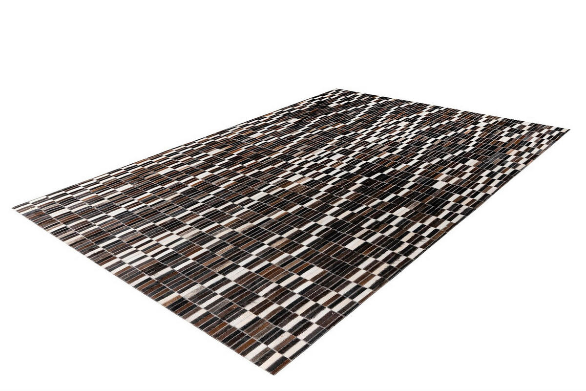 Traversă - alb/negru, Basics, piele (80/150cm) - Kayoom
