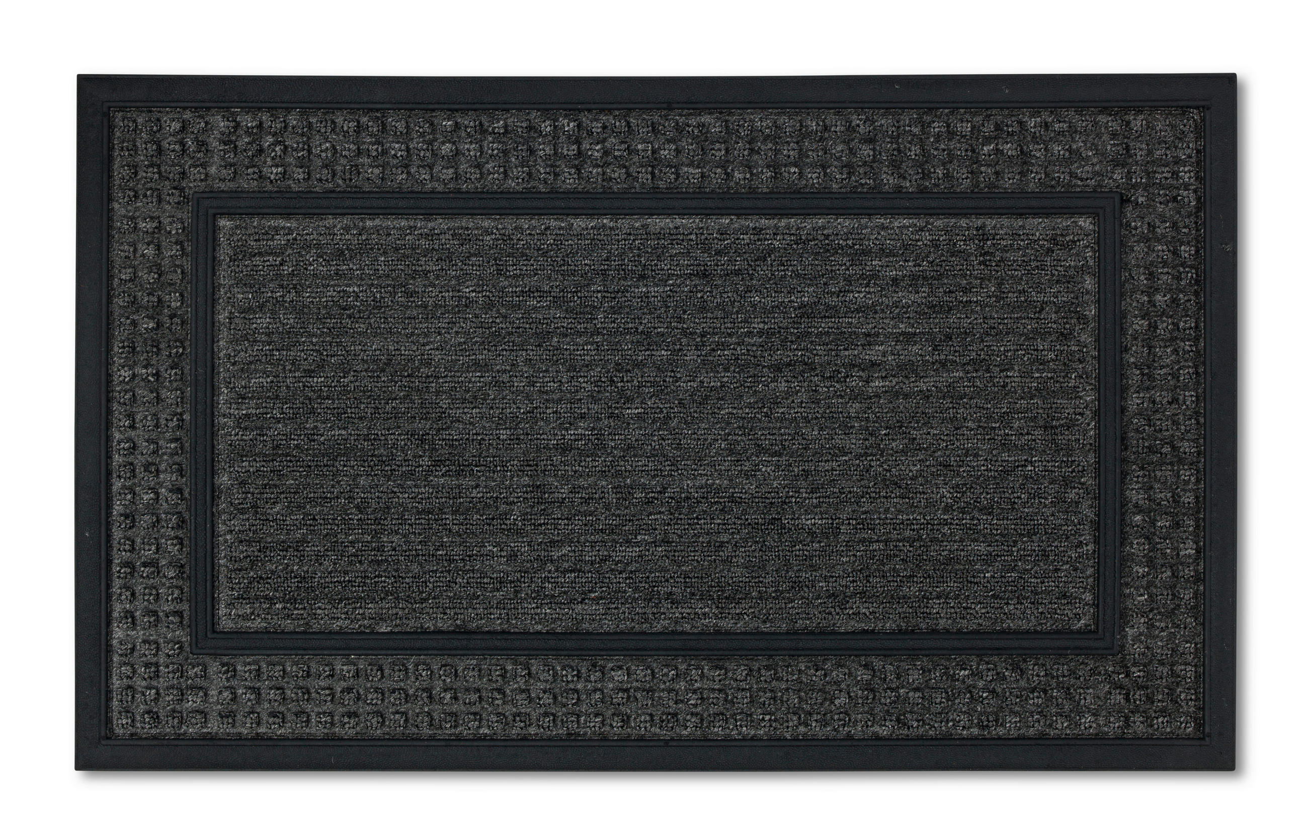 FUßMATTE  50/80 cm  Dunkelgrau  - Dunkelgrau, Basics, Kunststoff/Textil (50/80cm) - Esposa