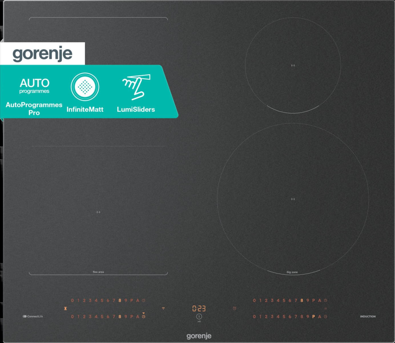 INDUKTIONSKOCHFELD  - Schwarz, Trend (59,5/5,4/52cm) - Gorenje