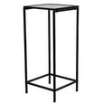 BEISTELLTISCH 30/30/70 cm Schwarz rechteckig  - Schwarz, Basics, Glas/Metall (30/30/70cm) - Xora