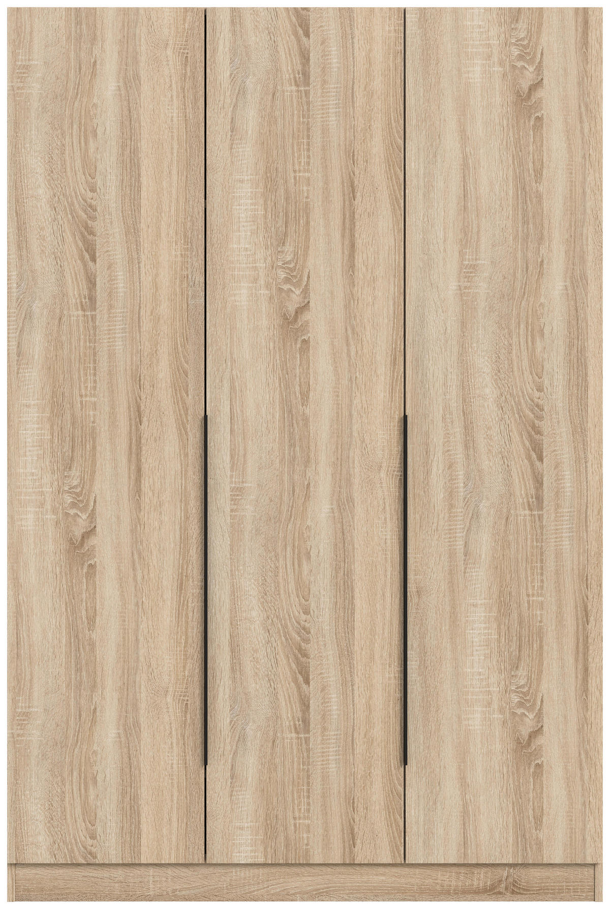 DREHTÜRENSCHRANK  in Sonoma Eiche  - Schwarz/Sonoma Eiche, MODERN, Holzwerkstoff/Kunststoff (120/181/52cm) - MID.YOU