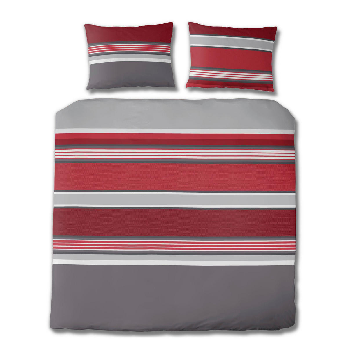 BETTWÄSCHE Satin 200/200 cm  - Rot, KONVENTIONELL, Textil (200/200cm) - Florella