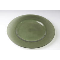 SERVIERPLATTE 33 cm  - Grün, KONVENTIONELL, Glas (33cm) - Novel
