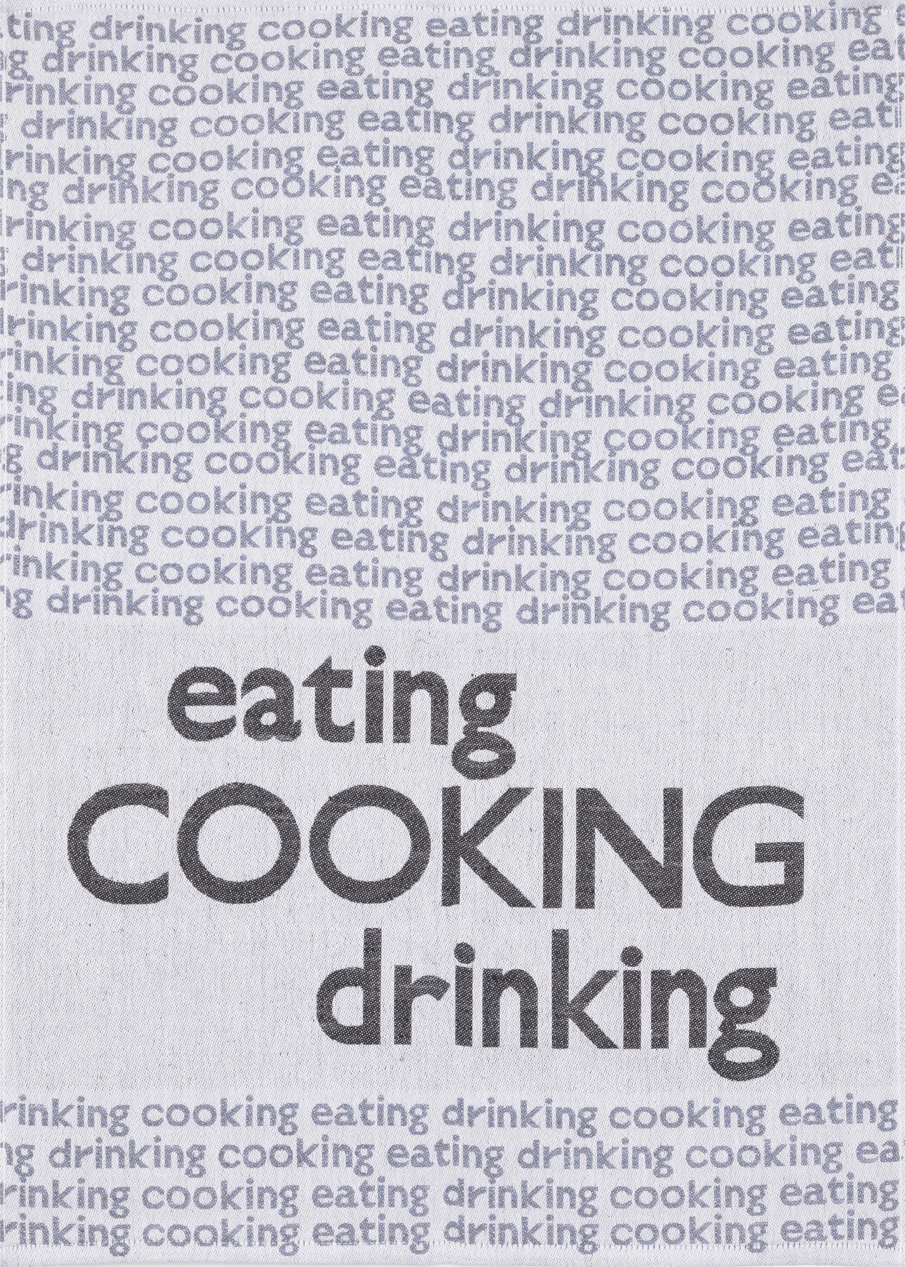 GESCHIRRTUCH Grau, Schwarz, Weiß  - Schwarz/Weiß, Basics, Textil (50/0.5/70cm)