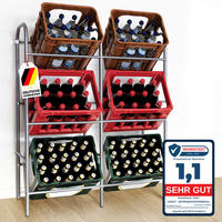 FLASCHENREGAL  - Silberfarben, Basics, Metall (96/115.5/32.5cm) - Floordirekt