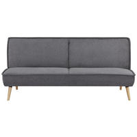 SCHLAFSOFA in Webstoff Grau  - Naturfarben/Grau, Modern, Holz/Textil (188/84/87cm) - MID.YOU