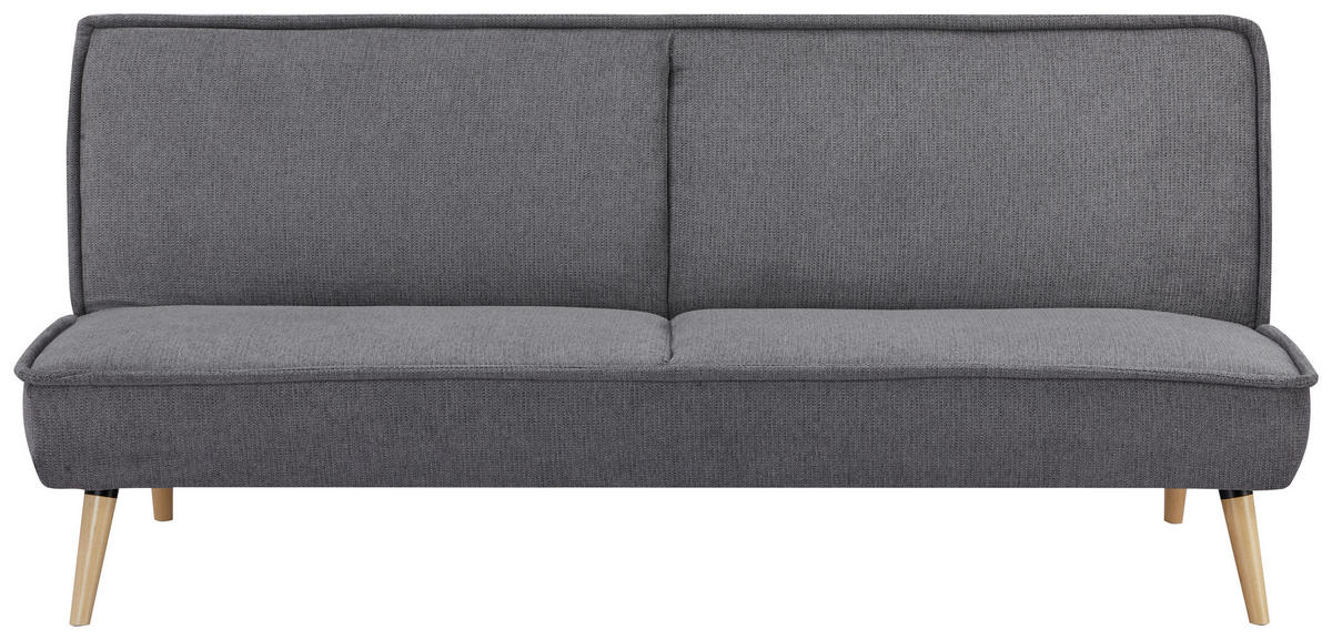 SCHLAFSOFA in Webstoff Grau  - Naturfarben/Grau, Modern, Holz/Textil (188/84/87cm) - MID.YOU
