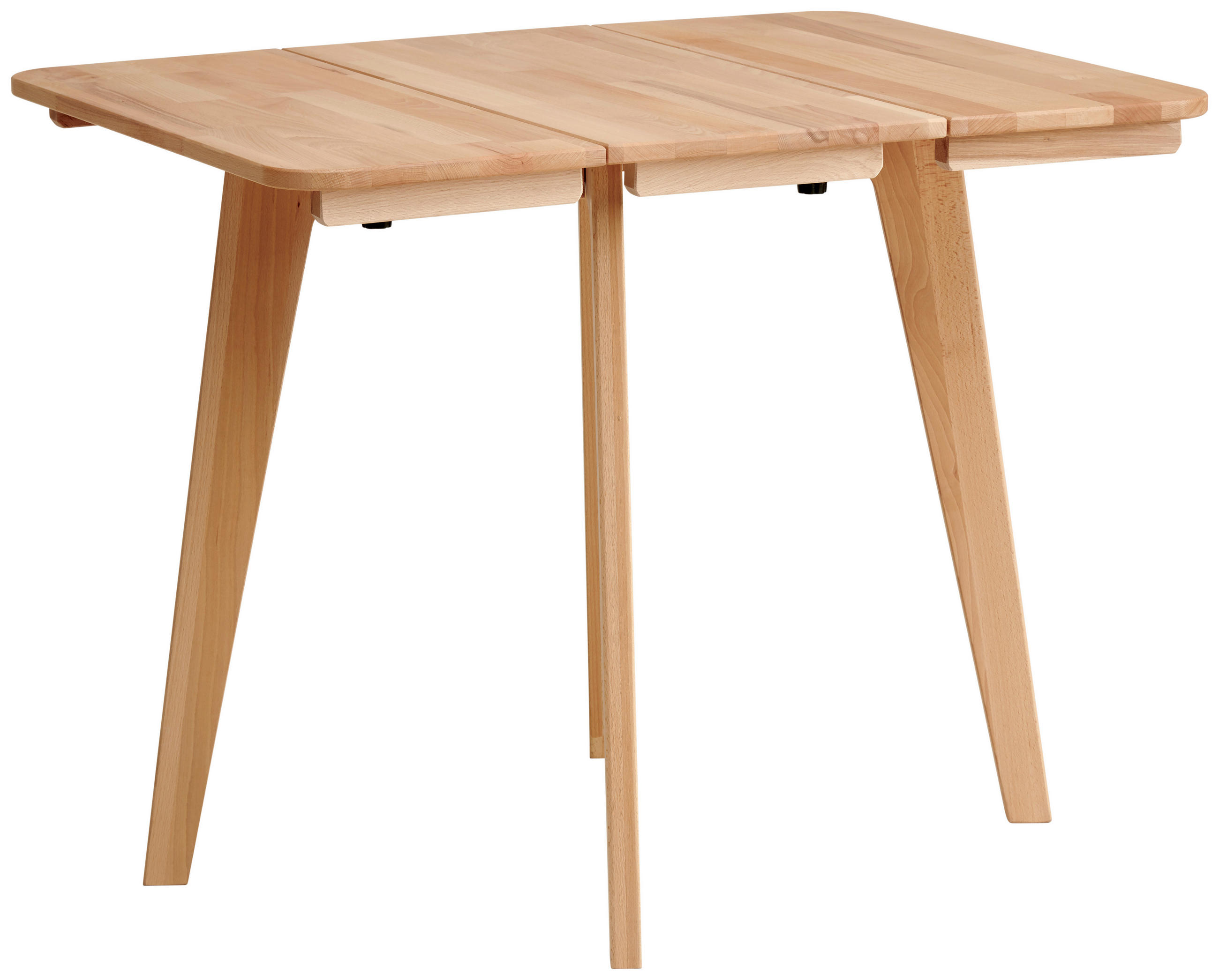 KLAPPTISCH in Holz 94/75/75 cm  - Kernbuche, Natur, Holz (94/75/75cm) - Livetastic