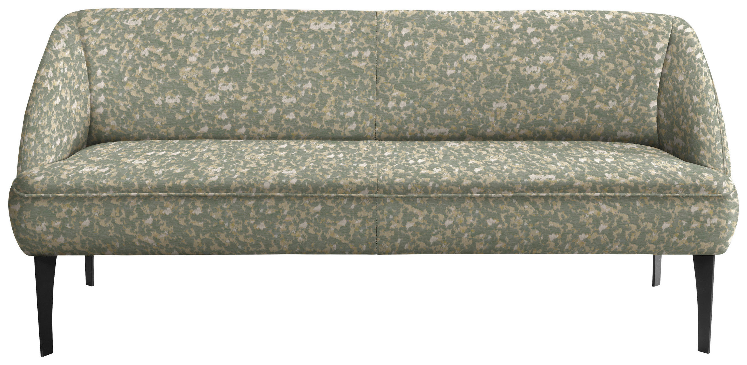 SITZBANK 177/85/72 cm Webstoff Beige, Jadegrün Metall  - Jadegrün/Beige, KONVENTIONELL, Textil/Metall (177/85/72cm) - Moderano