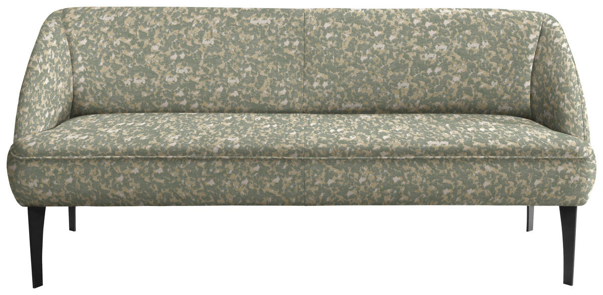 SITZBANK 197/85/72 cm Chenille Beige, Jadegrün Metall  - Jadegrün/Beige, KONVENTIONELL, Textil/Metall (197/85/72cm) - Moderano