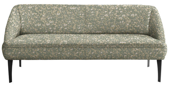 SITZBANK in Textil Beige, Jadegrün  - Jadegrün/Beige, KONVENTIONELL, Textil/Metall (177/85/72cm) - Moderano