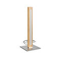 LED-TISCHLEUCHTE 15/40/15 cm   - Eichefarben/Nickelfarben, LIFESTYLE, Holz/Kunststoff (15/40/15cm) - Novel