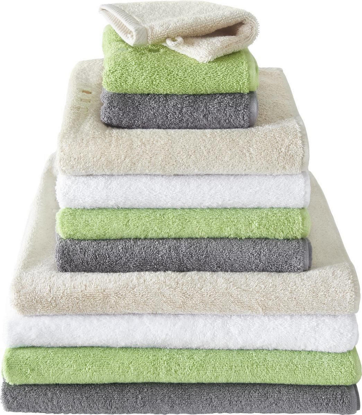 WASCHLAPPEN QUATTRO Silberfarben  - Silberfarben, Konventionell, Textil (16/22cm) - Esposa
