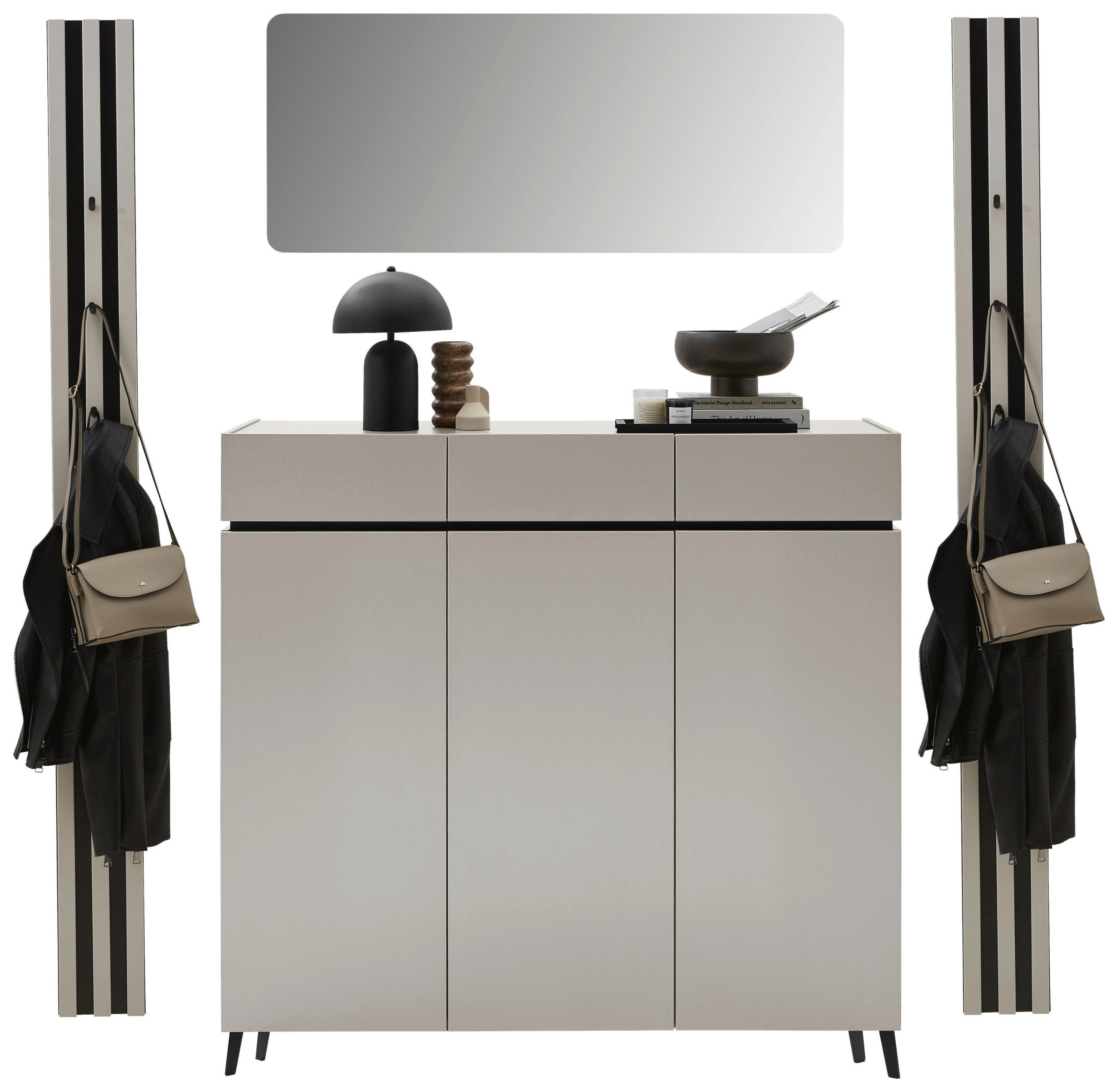 GARDEROBE 4-teilig  in 185/199/40 cm  - Kaschmir, Design, Holzwerkstoff (185/199/40cm) - Voleo