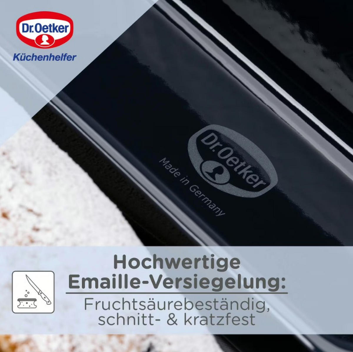 KASTENFORM  - Dunkelblau, Basics, Metall (25/11/7,5cm) - Dr.Oetker