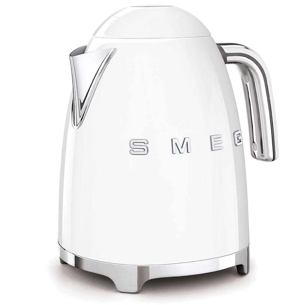 WASSERKOCHER 1,7 l  - Weiß Hochglanz, Design, Metall (22,3/24,8/17,1cm) - SMEG