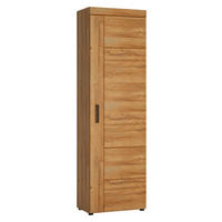 GARDEROBNA OMARA barve hrasta - barve kroma/barve hrasta, Konvencionalno, umetna masa/leseni material (58/195/37,4cm) - Venda