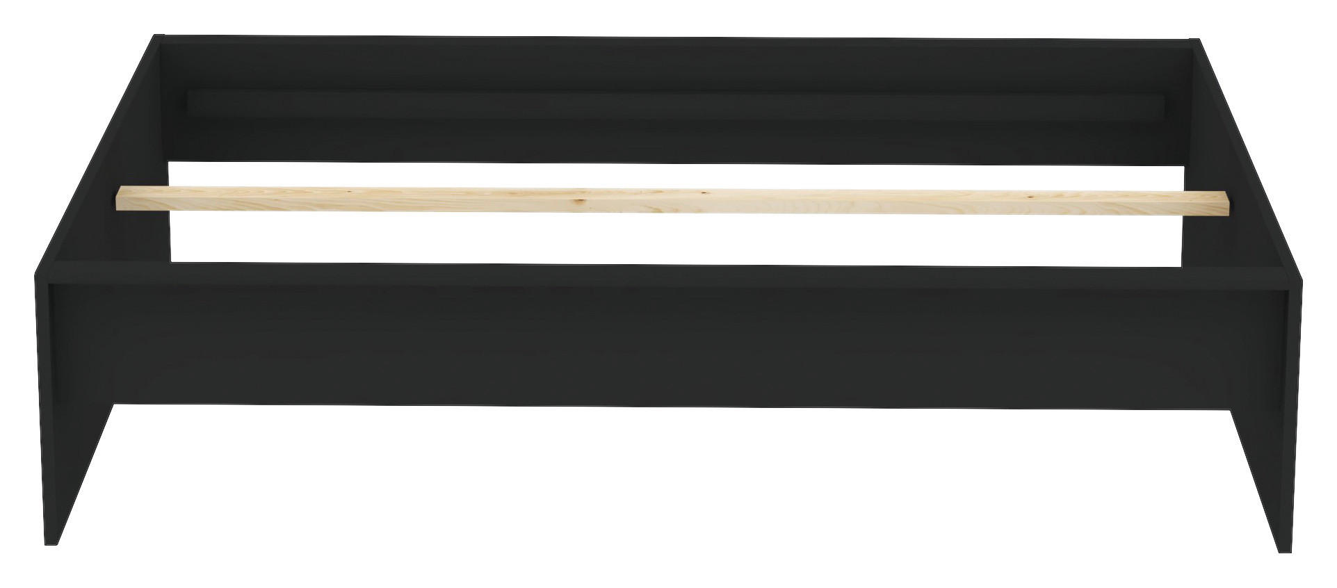 RÁM POSTELE, 140/200 cm - antracitová, Konvenční, kompozitní dřevo (140/200cm) - Hom`in