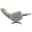 MASSAGESESSEL Echtleder Lederlook Grau    - Grau, Design, Leder/Textil (77/113/90cm) - Xora