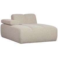 SOFAELEMENT Mojo in Bouclé Beige  - Beige/Schwarz, Design, Kunststoff/Textil (124/74/162cm) - Livetastic