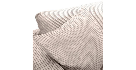 ECKSOFA Naturfarben Cord Zierkissen, Rückenkissen, Rücken echt  - Schwarz/Naturfarben, KONVENTIONELL, Kunststoff/Textil (234/170cm) - Carryhome