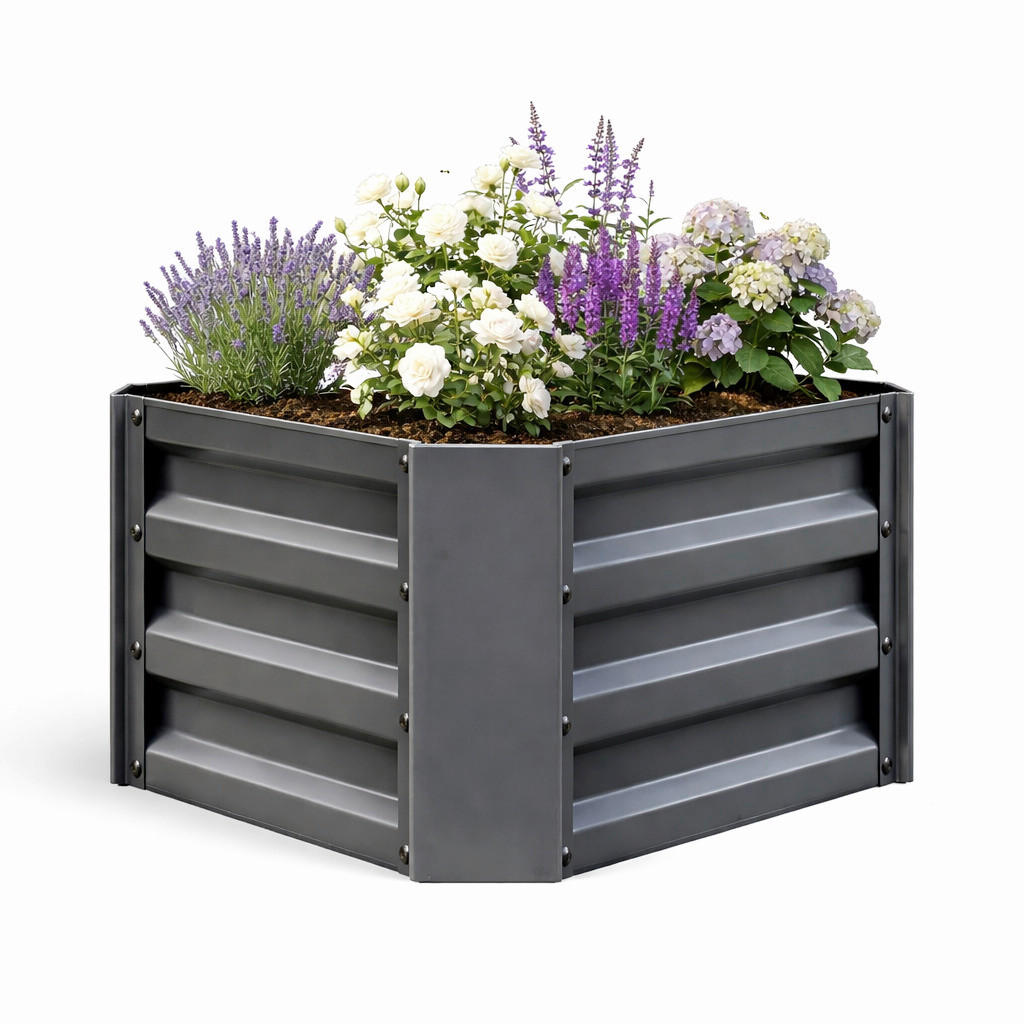 HOCHBEET - Schwarz, Modern, Metall (50/30/40cm)